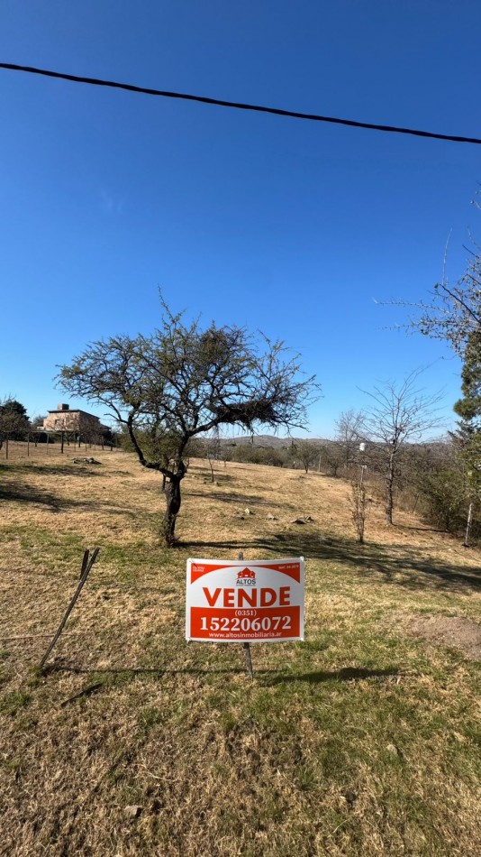POTRERO DE GARAY-TERRENO 1.200 M2- ESCRITURA Y SERVICIOS-IMPONENTE VISTAS-CORDOBA