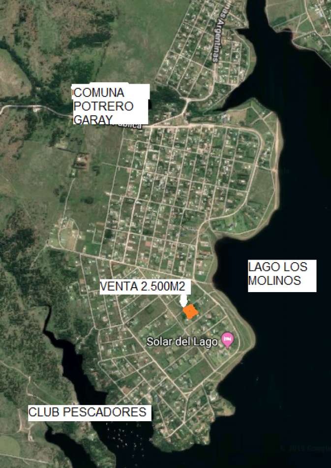 A 50 MTS COSTANERA LAGO LOS MOLINOS, 2.500M2 CON SERVICIOS Y ESCRITURA, POTRERO DE GARAY, CORDOBA