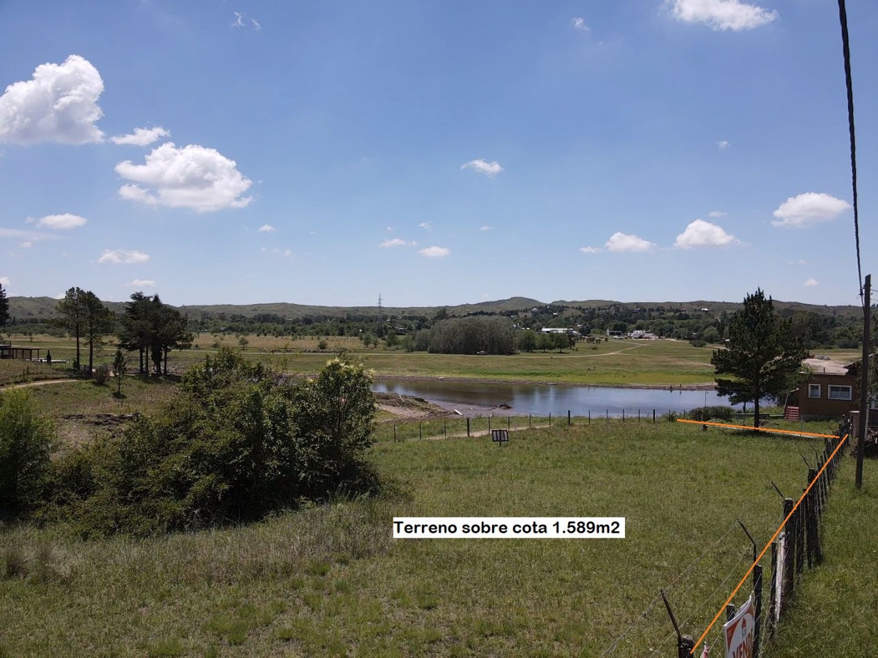 TERRENO 1.589M2, CON 54 MTS SOBRE COTA LAGO LOS MOLINOS. POTRERO DE GARAY. CORDOBA. ESCRITURA Y SERVICIOS