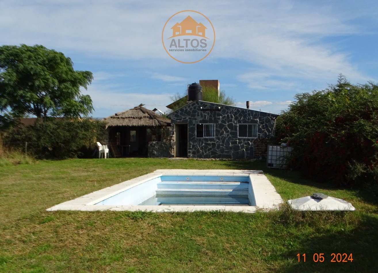 CASA UN DORMITORIO CON PILETA-POTRERO DE GARAY-CORDOBA-ESCRITURA