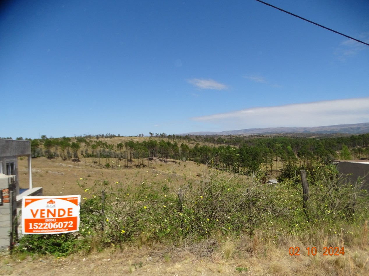 TERRENO 600m2 VISTA A PINARES- ESCRITURA- POTRERO DE GARAY- CORDOBA 