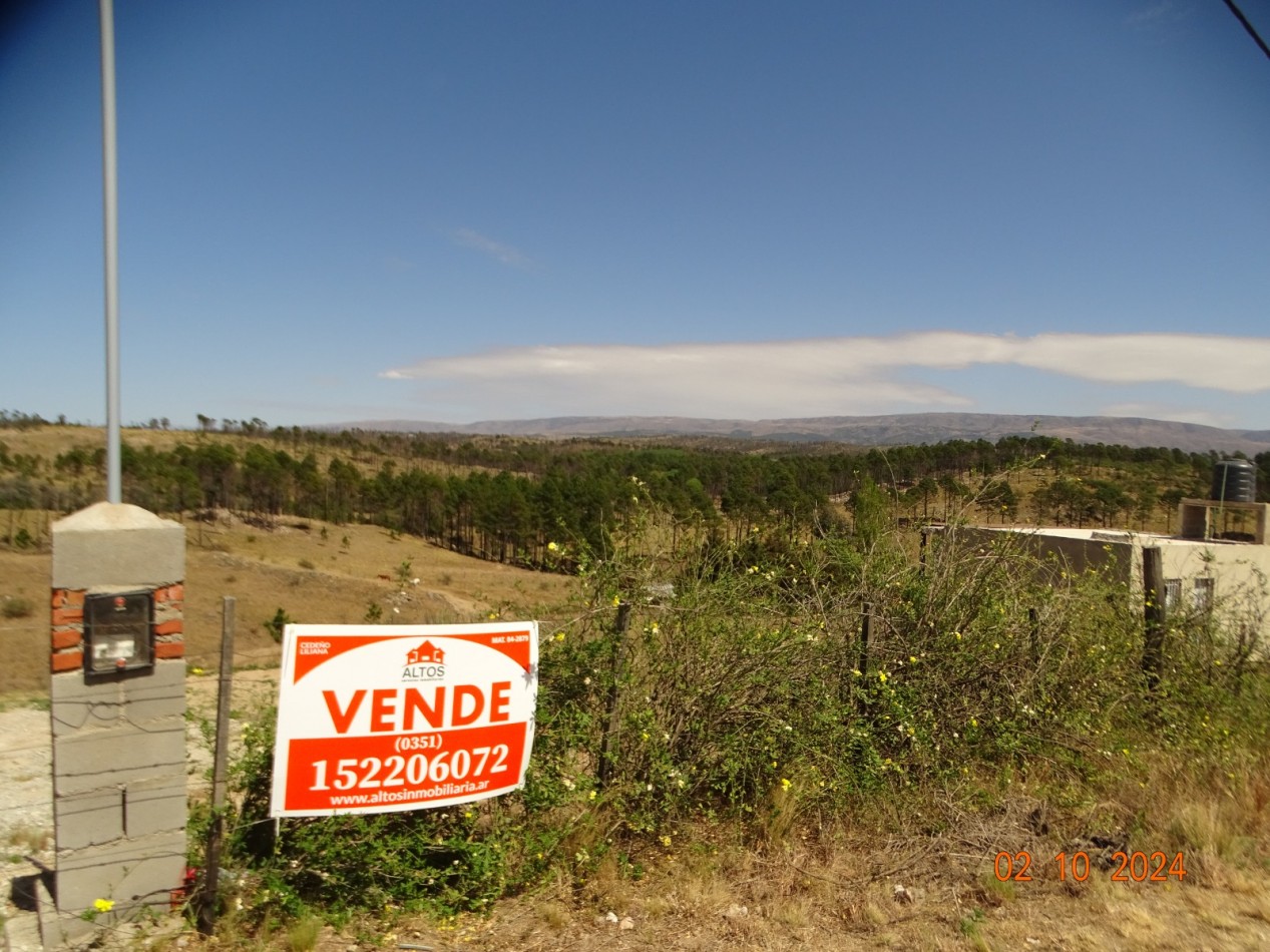 TERRENO 600m2 VISTA A PINARES- ESCRITURA- POTRERO DE GARAY- CORDOBA 