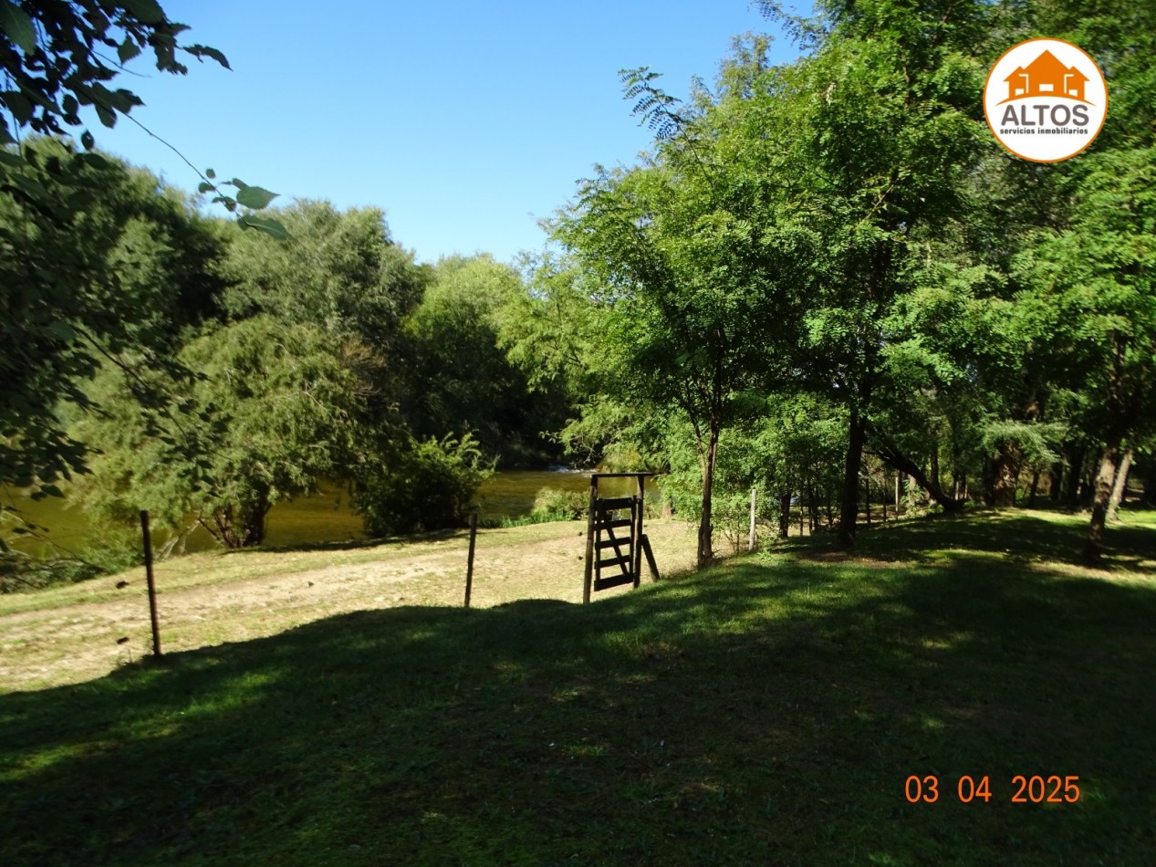 TERRENO SOBRE RIO LOS REARTES-CORDOBA-ESCRITURA