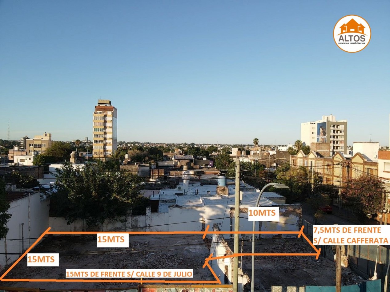 TERRENO 300M2 - APTO DESARROLLO INMOBILIARIO - ALTO ALBERDI