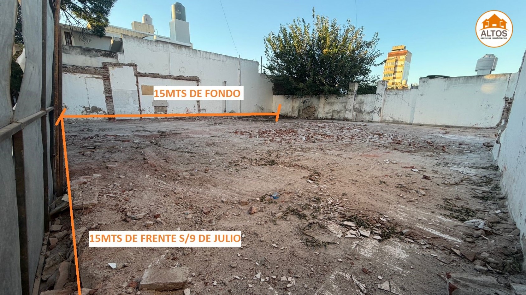 TERRENO 300M2 - APTO DESARROLLO INMOBILIARIO - ALTO ALBERDI