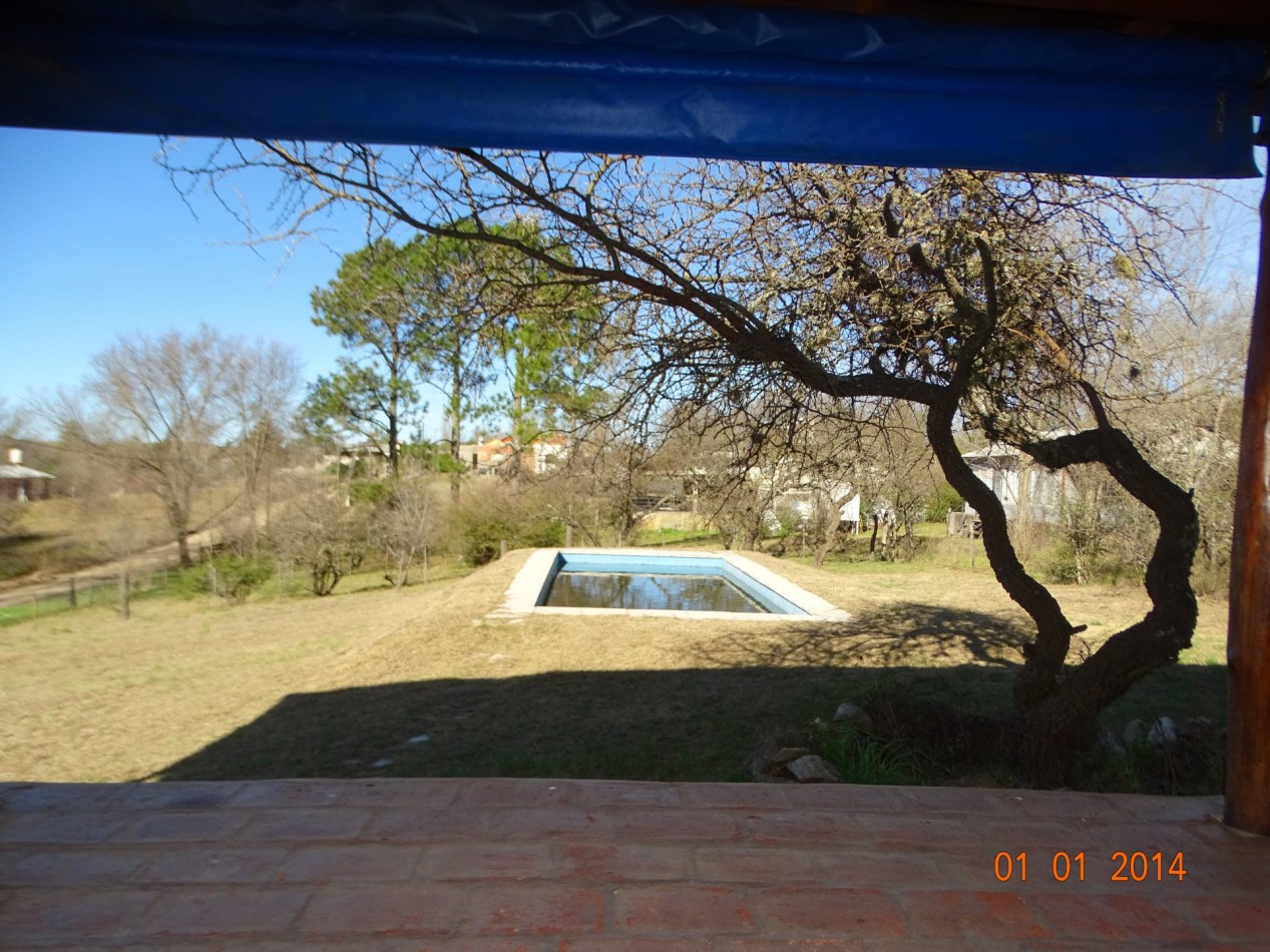 POTRERO DE GARAY-CASA ESQUINA DE DOS DORMITORIOS CON PILETA-TERRENO 1035M2-CORDOBA-ESCRITURA