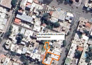 TERRENO PARA DESARROLLO INMOBILIARIO CON FACTIBILIDAD DE CONSTRUCCION DE 1.300 M2. DOBLE ACCESO CALLE 9 DE JULIO AL 3116 Y JUAN CAFFERATA AL 100. IDEAL INVERSOR. ALTO ALBERDI. ESCRITURA.