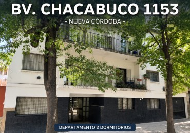 DEPARTAMENTO 2 DORM. -2 BAÑOS - BALCON- FRENTE- S/ BV. CHACABUCO 1.100. NUEVA CORDOBA.